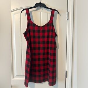 Black and red mini dress - XXL